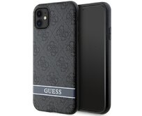 Kryt Guess GUHCN61P4SNK Apple iPhone 11/XR gray hardcase 4G Stripe