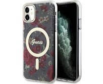 Kryt Guess GUHMN61HCFWSA Apple iPhone 11/XR khaki hardcase Flower MagSafe