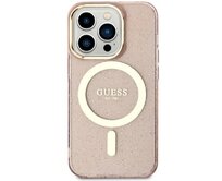 Kryt Guess GUHMN61HCMCGP Apple iPhone 11/XR pink hardcase Glitter Gold MagSafe