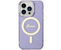 Kryt Guess GUHMN61HCMCGU Apple iPhone 11/XR purple hardcase Glitter Gold MagSafe