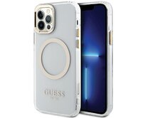 Kryt Guess GUHMP12MHTRMD Apple iPhone 12/12 Pro gold hardcase Metal Outline Magsafe