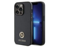 Kryt Guess GUHCP13LPS4DGPK Apple iPhone 13 Pro hardcase Strass Metal Logo black