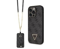 Kryt Guess GUHCP14LP4TDSCPK Apple iPhone 14 Pro hardcase Crossbody 4G Metal Logo black