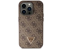 Kryt Guess GUHCP14XP4TDSCPW Apple iPhone 14 Pro Max hardcase Crossbody 4G Metal Logo brown