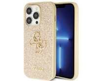 Kryt Guess GUHCP14LHG4SGD Apple iPhone 14 Pro hardcase Glitter Script Big 4G gold