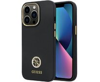 Kryt Guess GUHCP13LM4DGPK Apple iPhone 13/13 Pro hardcase Silicone Logo Strass 4G black