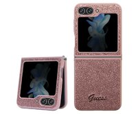 Kryt Guess GUHCZF5HGGSHP Samsung Galaxy Z Flip 5 hardcase Glitter Script pink