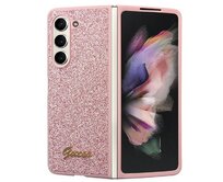 Kryt Guess GUHCZFD5HGGSHP Samsung Galaxy Z Fold 5 hardcase Glitter Script pink