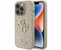 Kryt Guess GUHCP15LHG4SGD Apple iPhone 15 Pro hardcase Glitter Script Big 4G gold