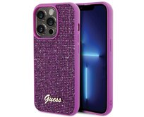 Kryt Guess GUHCP15LPMSDGSF Apple iPhone 15 Pro hardcase Disco Metal Script fuschia