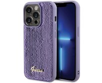 Kryt Guess GUHCP15LPSFDGSU Apple iPhone 15 Pro hardcase Sequin Script Metal purple