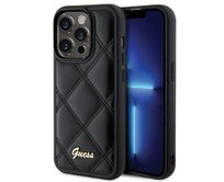 Kryt Guess GUHCP15LPSQSQSK Apple iPhone 15 Pro hardcase Quilted Metal Logo black