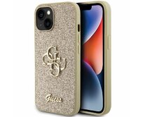 Kryt Guess GUHCP15MHG4SGD Apple iPhone 15 Plus / 14 Plus hardcase Glitter Script Big 4G gold