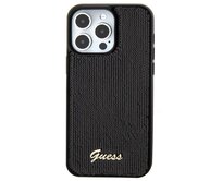 Kryt Guess GUHCP15SPSFDGSK Apple iPhone 15 hardcase Sequin Script Metal black