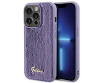 Kryt Guess GUHCP15XPSFDGSU Apple iPhone 15 Pro Max hardcase Sequin Script Metal purple