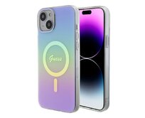 Kryt Guess GUHMP15SHITSU Apple iPhone 15 hardcase IML Iridescent MagSafe purple