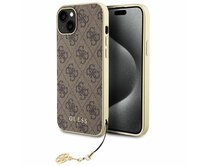 Kryt Guess GUHCP15MGF4GBR Apple iPhone 15 Plus / 14 Plus hardcase 4G Charms Collection brown