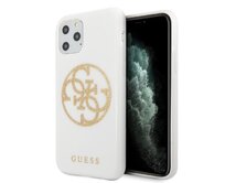 Kryt Guess GUHCN65TPUWHGLG iPhone 11 Pro Max white hard case Glitter 4G Circle Logo