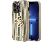 Kryt Guess GUHCP15LPSP4LGD iPhone 15 Pro złoty/gold hardcase Perforated 4G Glitter