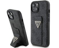 Kryt Guess GUHCP15SPGS4TDK iPhone 15 czarny/black hardcase Grip Stand 4G Triangle Strass