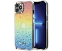 Kryt Guess GUHCP12MHDECMI Apple iPhone 12 / 12 Pro hardcase IML Faceted Mirror Disco Iridescent multicoloured