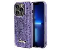 Kryt Guess GUHCP13LPSFDGSUApple iPhone 13 / 13 Pro hardcase Sequin Script Metal purple