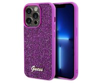 Kryt Guess GUHCP14LPMSDGSF Apple iPhone 14 Pro hardcase Disco Metal Script fuschia