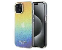 Kryt Guess GUHCP14SHDECMI Apple iPhone 15 / 14 hardcase IML Faceted Mirror Disco Iridescent multicoloured