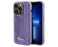 Kryt Guess GUHCP14XPSFDGSU Apple iPhone 14 Pro Max hardcase Sequin Script Metal purple