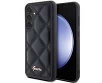 Kryt Guess GUHCS23FEPSQSQSK Samsung Galaxy S23 FE hardcase Quilted Metal Logo black