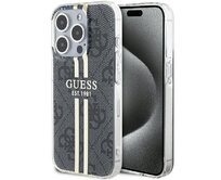 Kryt Guess GUHCP15LH4PSEGK Apple iPhone 15 Pro hardcase IML 4G Gold Stripe black