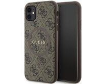 Kryt Guess GUHMN61G4GFRW Apple iPhone 11 / XR hardcase 4G Collection Leather Metal Logo MagSafe brown