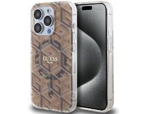 Kryt Guess GUHMP15LHGCUSTGW Apple iPhone 15 Pro hardcase IML GCube MagSafe brown