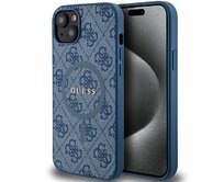 Kryt Guess GUHMP15MG4GFRB Apple iPhone 15 Plus / 14 Plus hardcase 4G Collection Leather Metal Logo MagSafe blue