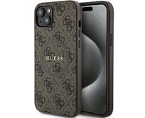 Kryt Guess GUHMP15MG4GFRW Apple iPhone 15 Plus / 14 Plus hardcase 4G Collection Leather Metal Logo MagSafe brown