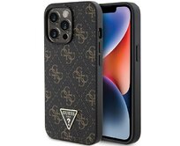 Kryt Guess GUHCP13LPG4GPK Apple iPhone 13 / 13 Pro hardcase 4G Triangle Metal Logo black