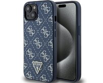 Kryt Guess GUHCP15MPG4GPB Apple iPhone 15 Plus / 14 Plus hardcase 4G Triangle Metal Logo blue