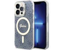 Kryt Guess GUHMP15LH4STB Apple iPhone 15 Pro hardcase IML 4G MagSafe blue