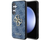 Kryt Guess GUHCS24M4GMGBL Samsung Galaxy S24+ Plus hardcase 4G Big Metal Logo blue