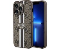 Kryt Guess GUHMP15LP4RPSW Apple iPhone 15 Pro hardcase 4G Printed Stripes MagSafe brown