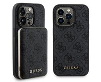 Kryt Guess GUBPM5P13X4GEMGK Apple iPhone 13 Pro Max hardcase + Powerbank 5000mAh MagSafe 4G Metal Logo black