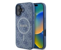 Kryt Case Guess GUHMP16SG4GFRB Apple iPhone 16 hardcase 4G Ring Classic Logo MagSafe blue