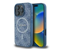 Kryt Case Guess GUHMP16XG4GFRB Apple iPhone 16 Pro Max hardcase 4G Ring Classic Logo MagSafe blue