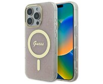 Kryt Guess GUHMP16LH4STP Apple iPhone 16 Pro hardcase IML 4G MagSafe pink