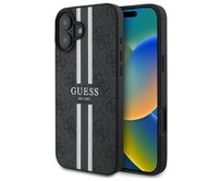 Kryt Guess GUHMP16SP4RPSK Apple iPhone 16 hardcase 4G Printed Stripes MagSafe black