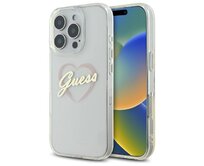 Kryt Guess GUHCP16XHCHGSPT Apple iPhone 16 Pro Max hardcase IML Heart transparent