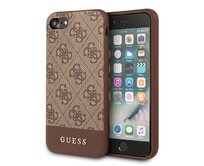 Kryt Guess GUHCI8G4GLBR Apple iPhone SE 2022/SE 2020/8/7 brown hard case 4G Stripe Collection