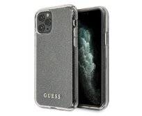 Kryt Guess GUHCN58PCGLSI Apple iPhone 11 Pro silver hard case Glitter