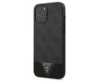 Kryt Guess GUHCP12LPU4GHBK Apple iPhone 12 Pro Max grey hardcase 4G Triangle Collection