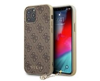 Kryt Guess GUHCP12LGF4GBR Apple iPhone 12 Pro Max brown hardcase 4G Charms Collection